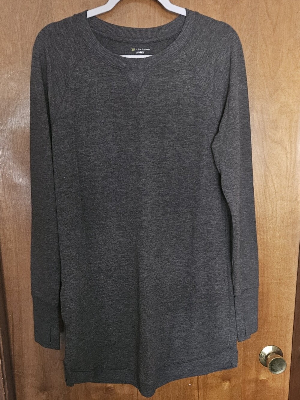 tek gear charcoal gray dry-tex performance tee